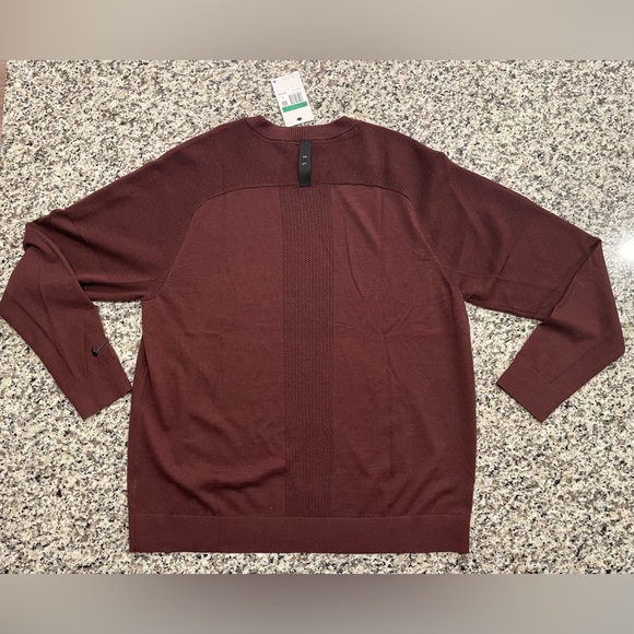Nike TW Tiger Woods Collection Knit Golf Sweater Wool Blend CU9782-652 Men Sz XL - Picture 10 of 14